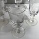 Lot de 6 verres à liqueur, gravés , début XX siècle