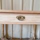 Vintage wooden desk, X-shaped legs