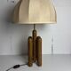 Midcentury organic sculptural architectural mushroom table lamp by Temde
