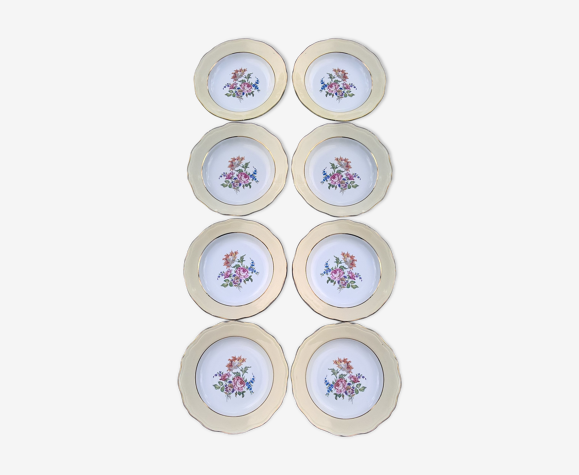 Set de 8 assiettes creuses L'Amandinoise