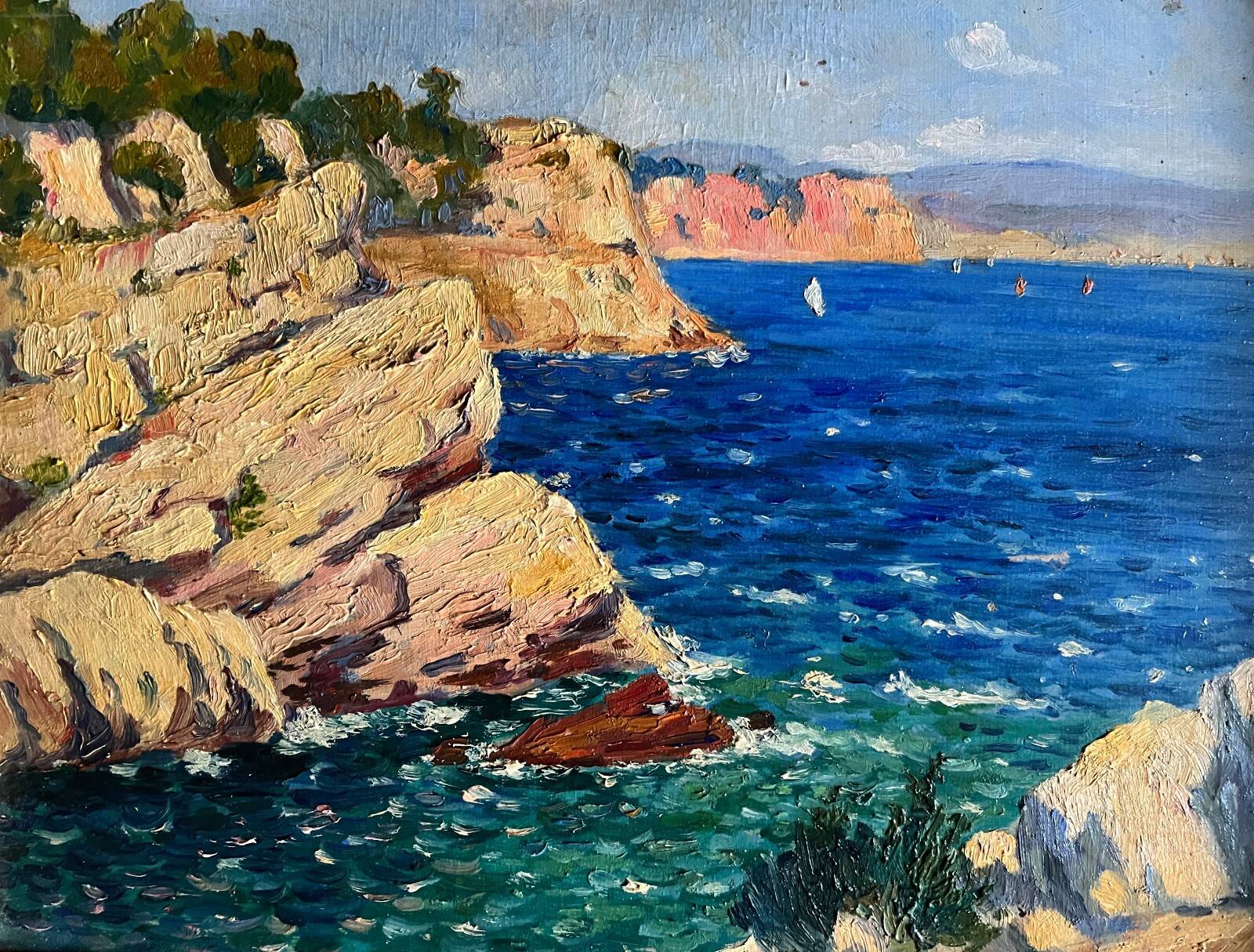 Tableau HSC Mediterranean Marine (Orientalist?) + frame