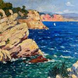 Tableau HSC Mediterranean Marine (Orientalist?) + frame