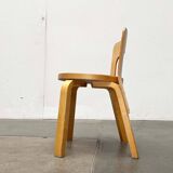 Vintage Red Children's Chair in Linoleum N65 by Alvar Aalto for Artek, Finland, 1970s