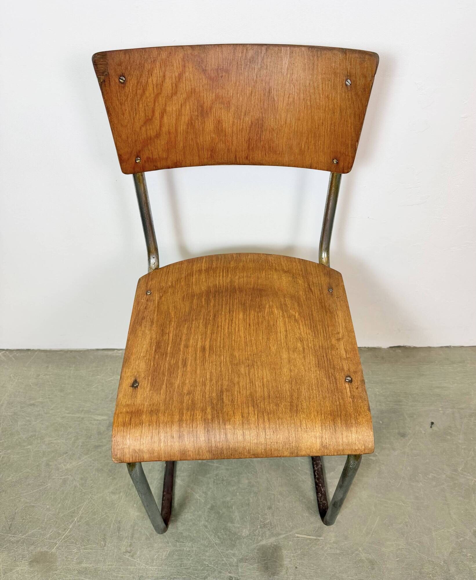 Chaise d'atelier vintage, années 1960