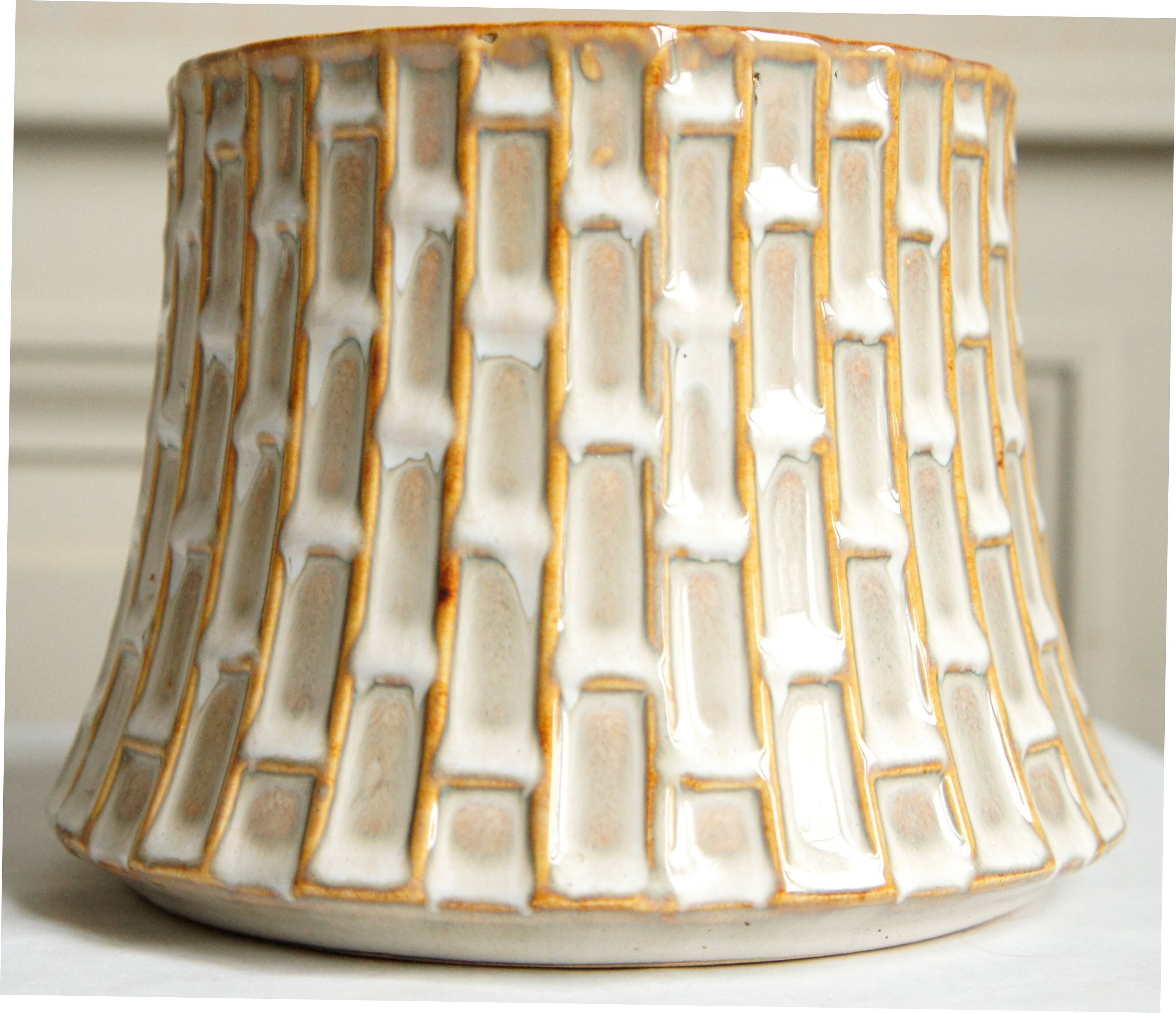 Glazed ceramic planter