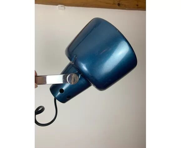 Rolly chandelier 3 blue adjustable spots, 70s