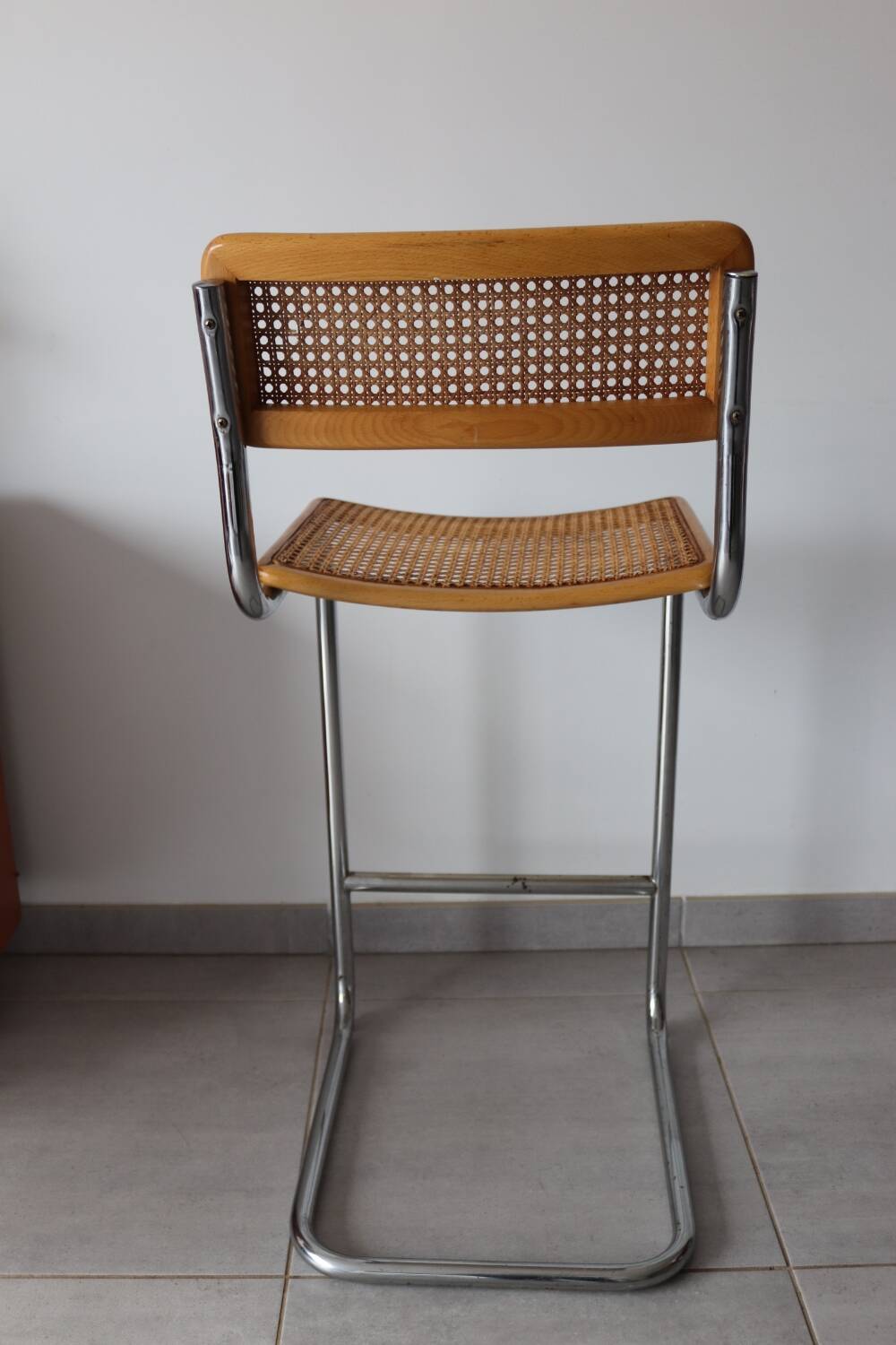 Breuer cane bar stool