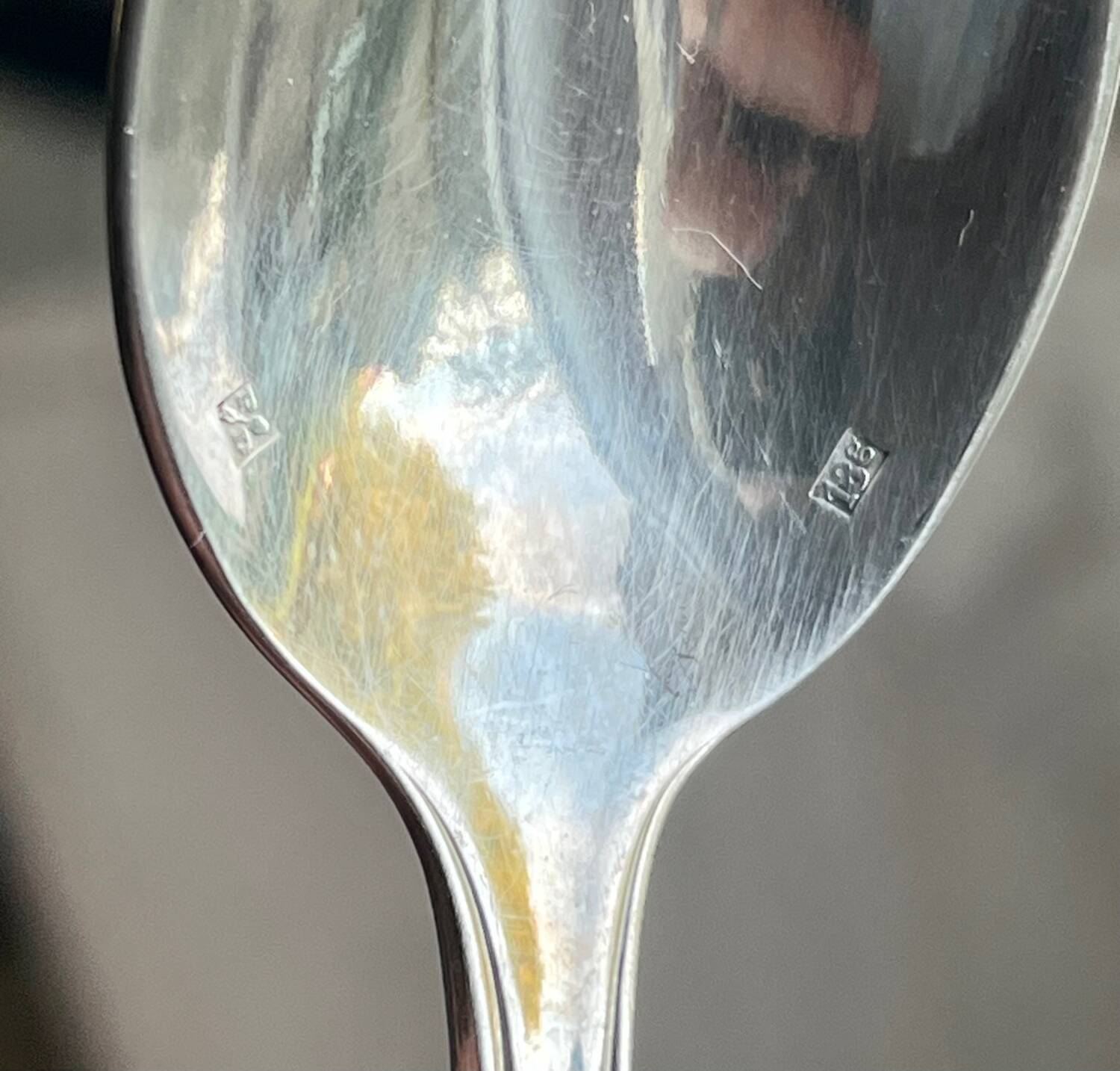 Silver metal cutlery