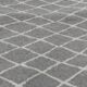 Traditional grey and white berber carpet 200x150cm