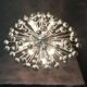 Lustre vintage spoutnik en chrome de Goffredo Reggiani, Italie 1970