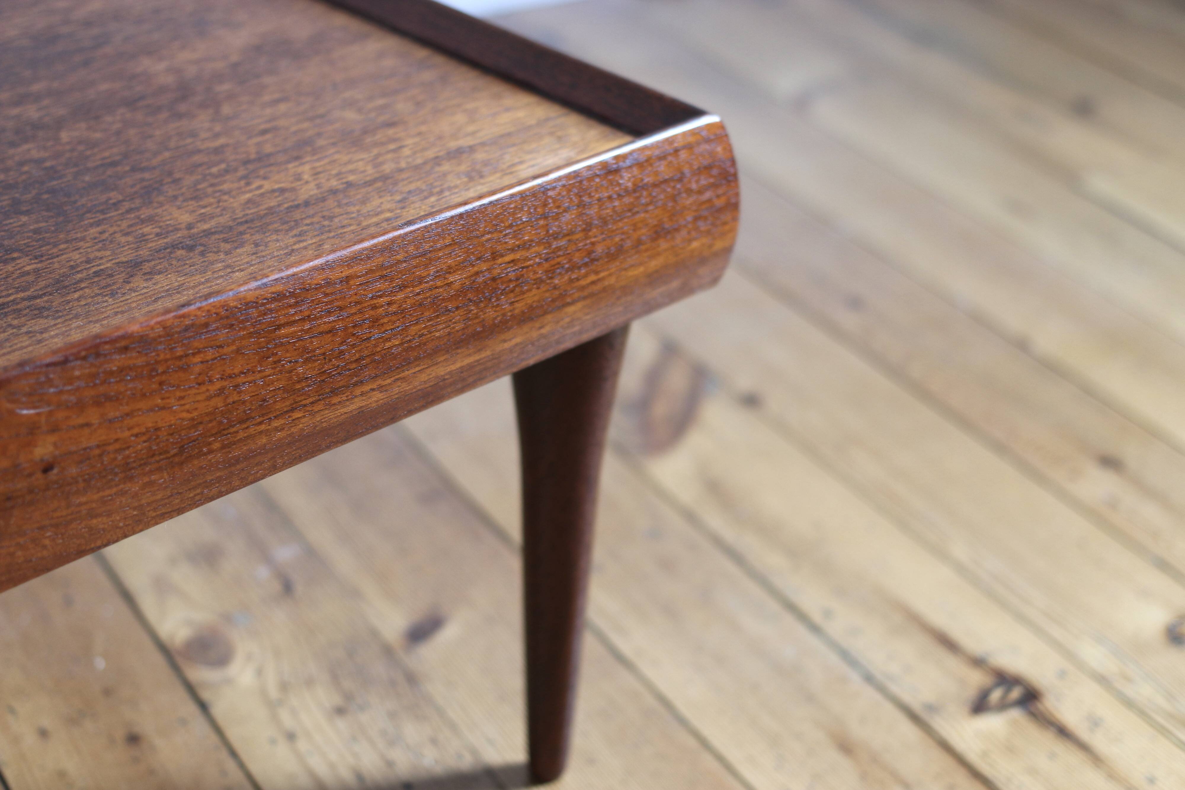 Scandinavian low table vintage teak Bramin 1960