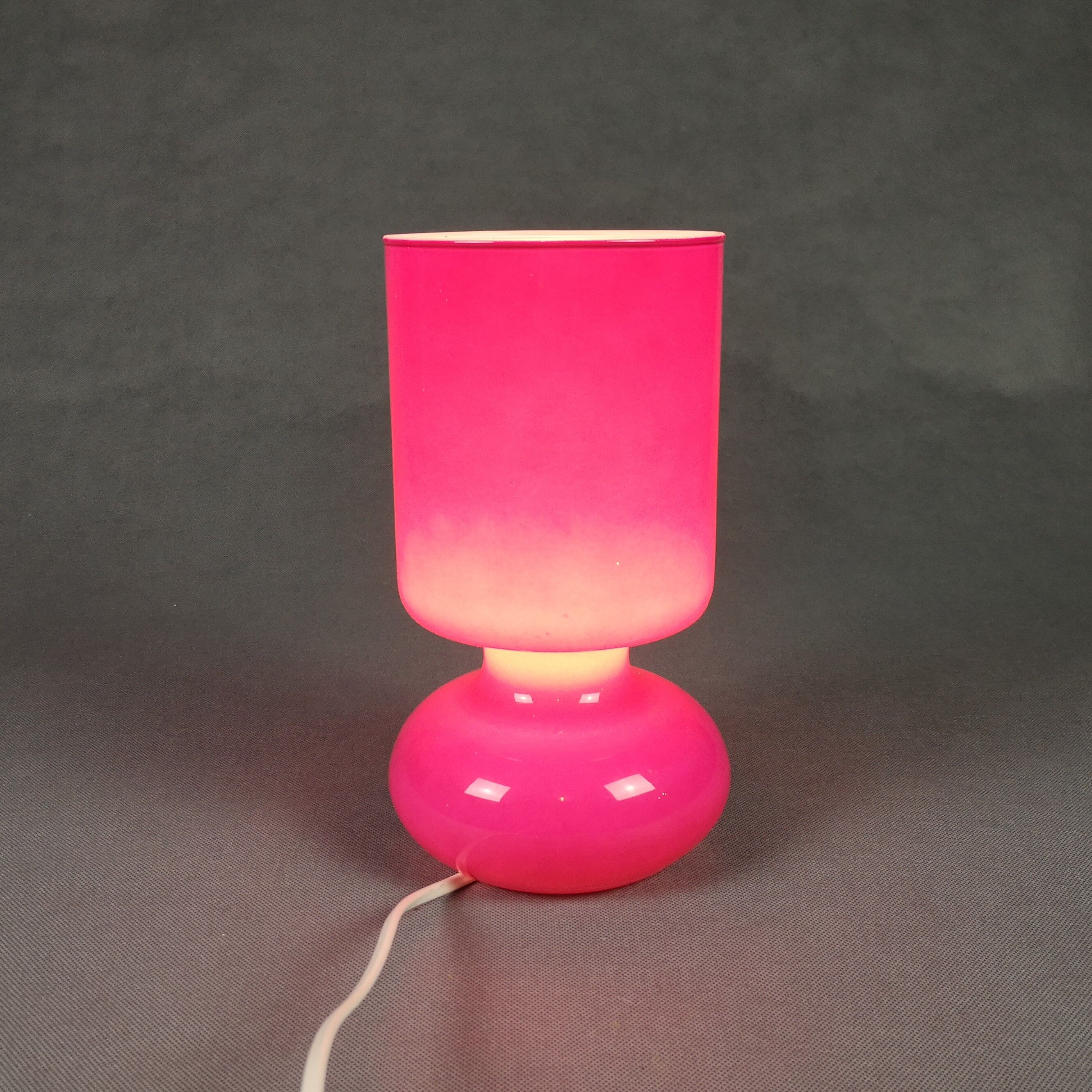 Lykta Raspberry Vintage Lamp Ikea opaline - vintage luminaire