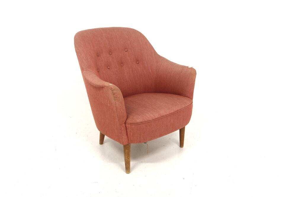 Fauteuil scandinave, Carl Malmsten, Suède, 1960