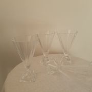 Série de verres à pied en cristal