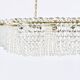 J.T. Kalmar Josef Frank 58" Zeppelin Crystal and Brass Chandelier, Vienna, 1950s