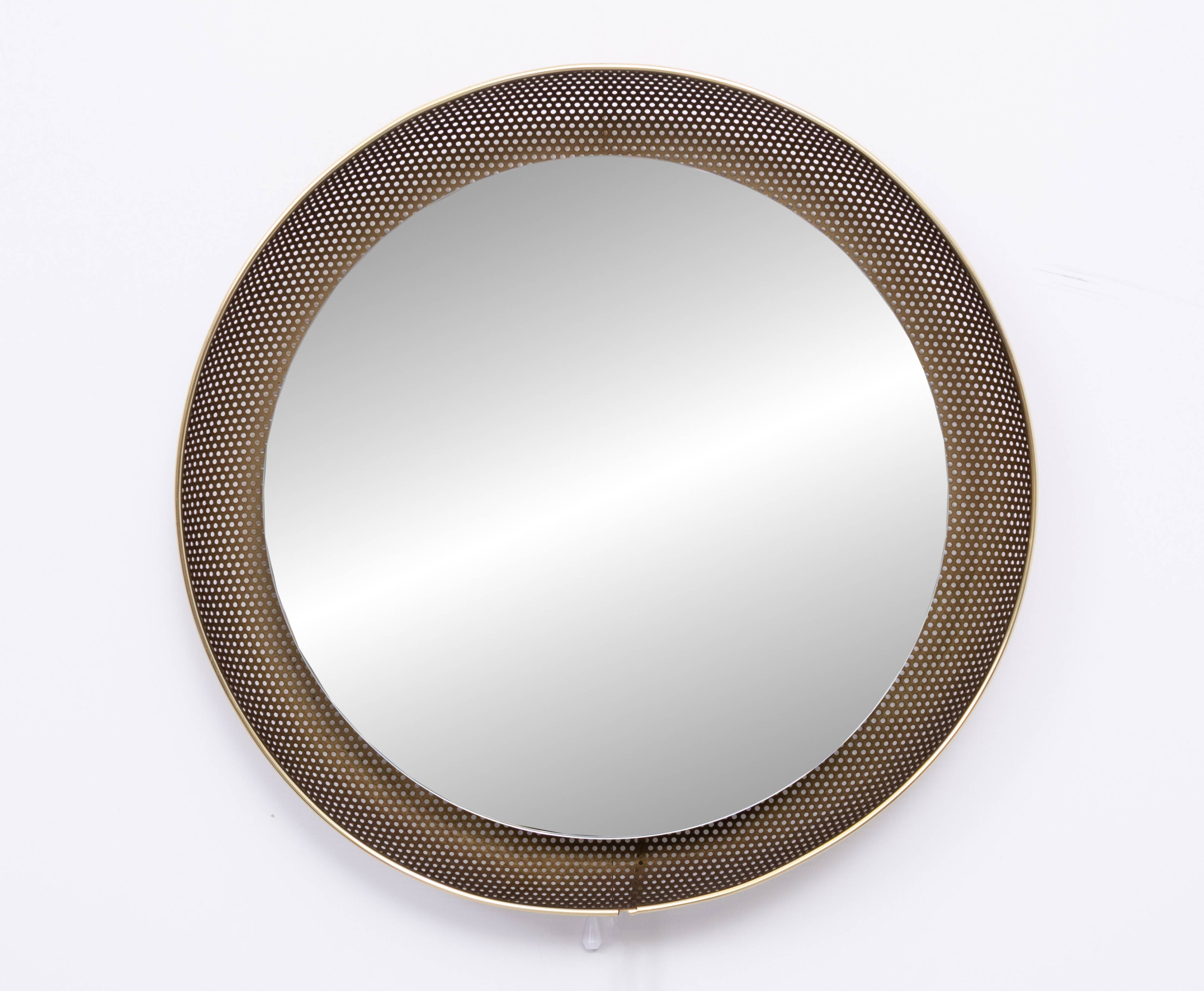 Back cover mirror by Mathieu Matégot for Artimeta, 1950s.