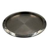 Plateau de service vintage en acier inoxydable