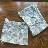 Pair of vintage floral pillowcases