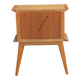 Crossed lattice bedside table veneered in oak