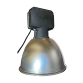 Suspension Ancienne Industrielle Metal Gris Avec Variateur Vintage