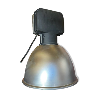 Suspension Ancienne Industrielle Metal Gris Avec Variateur Vintage