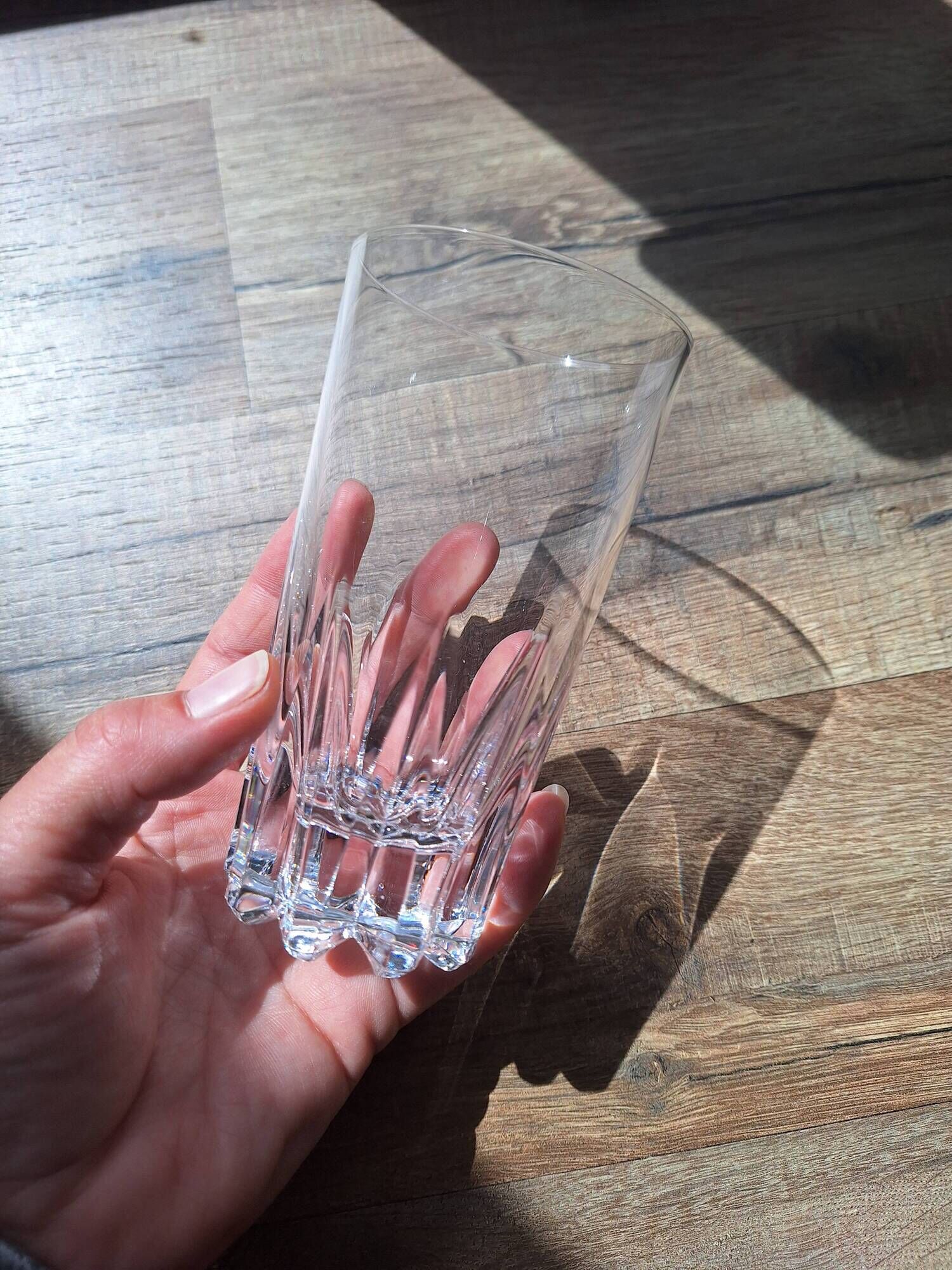 Water glasses or vintage crystal aperitif glasses