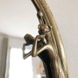 Vintage brass mirror