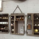 Triptych mirror from the 50's - 60x24cm