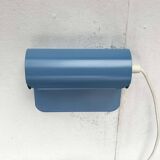 Light blue perforated metal suspension by Abo Randers, Danish postmodern, 1980s.