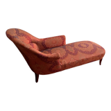 Old daybed reupholstered with nine cashmere fabrics from the 1950s