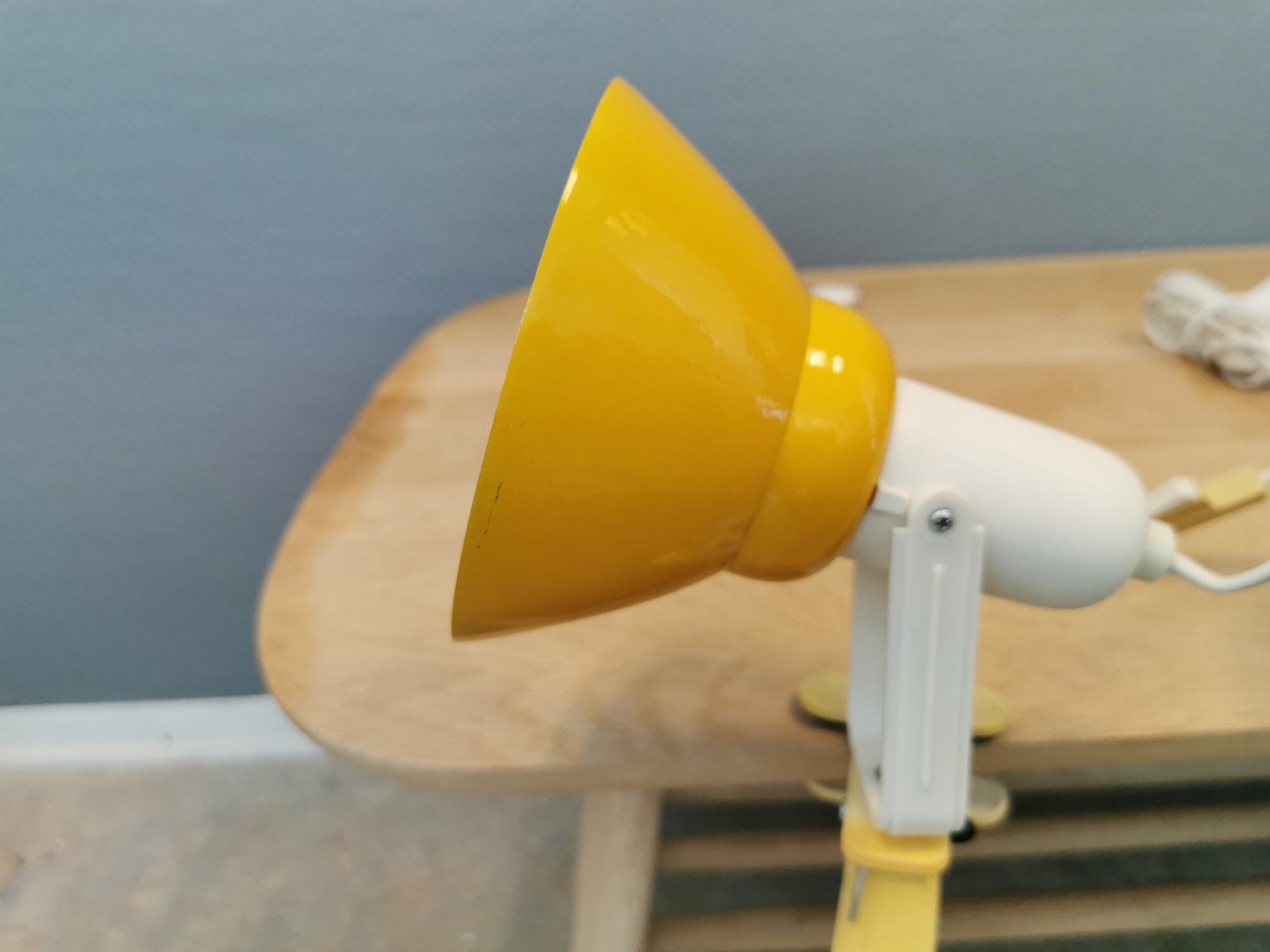Two vintage Ikea, shelf/rack/clip lamps