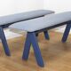 Paire de bancs design Peak Bench, Johanson