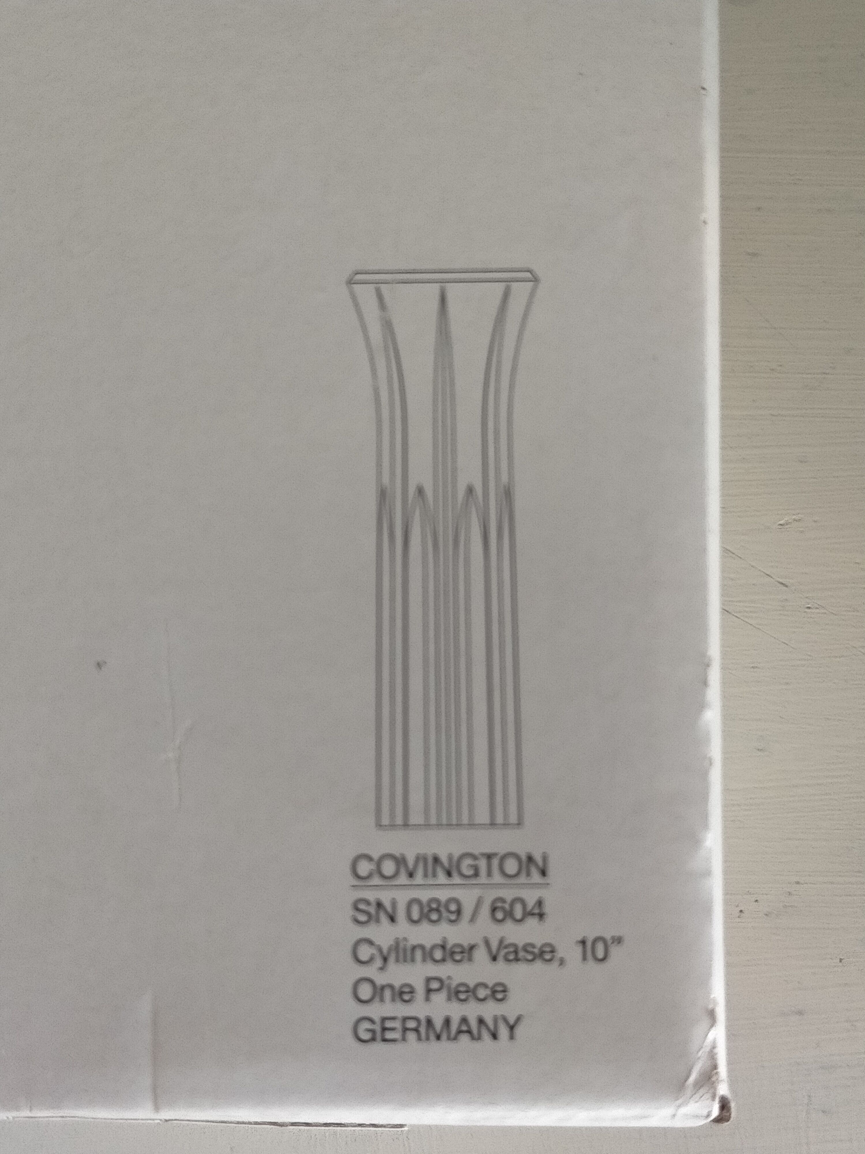 Vase cylindre en cristal