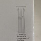 Crystal cylinder vase