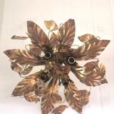 Floral metal ceiling lamp design MM Lampadari 70s