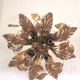 Floral metal ceiling lamp design MM Lampadari 70s