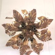 Floral metal ceiling lamp design MM Lampadari 70s