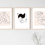 Lot de 6 illustrations de la collection " Les divinités "