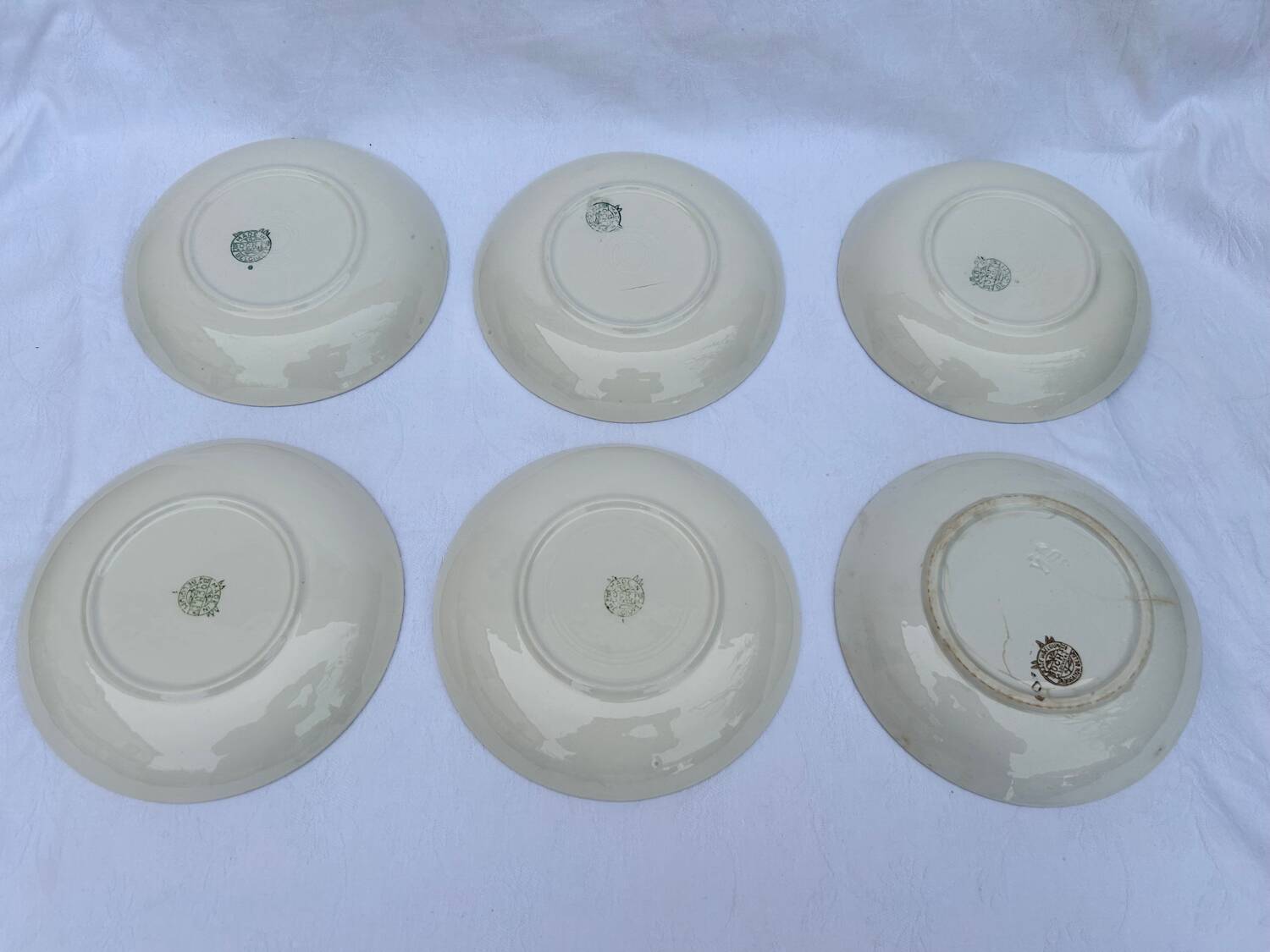 Set of 6 Copenhagen coffee cups Boch Frères