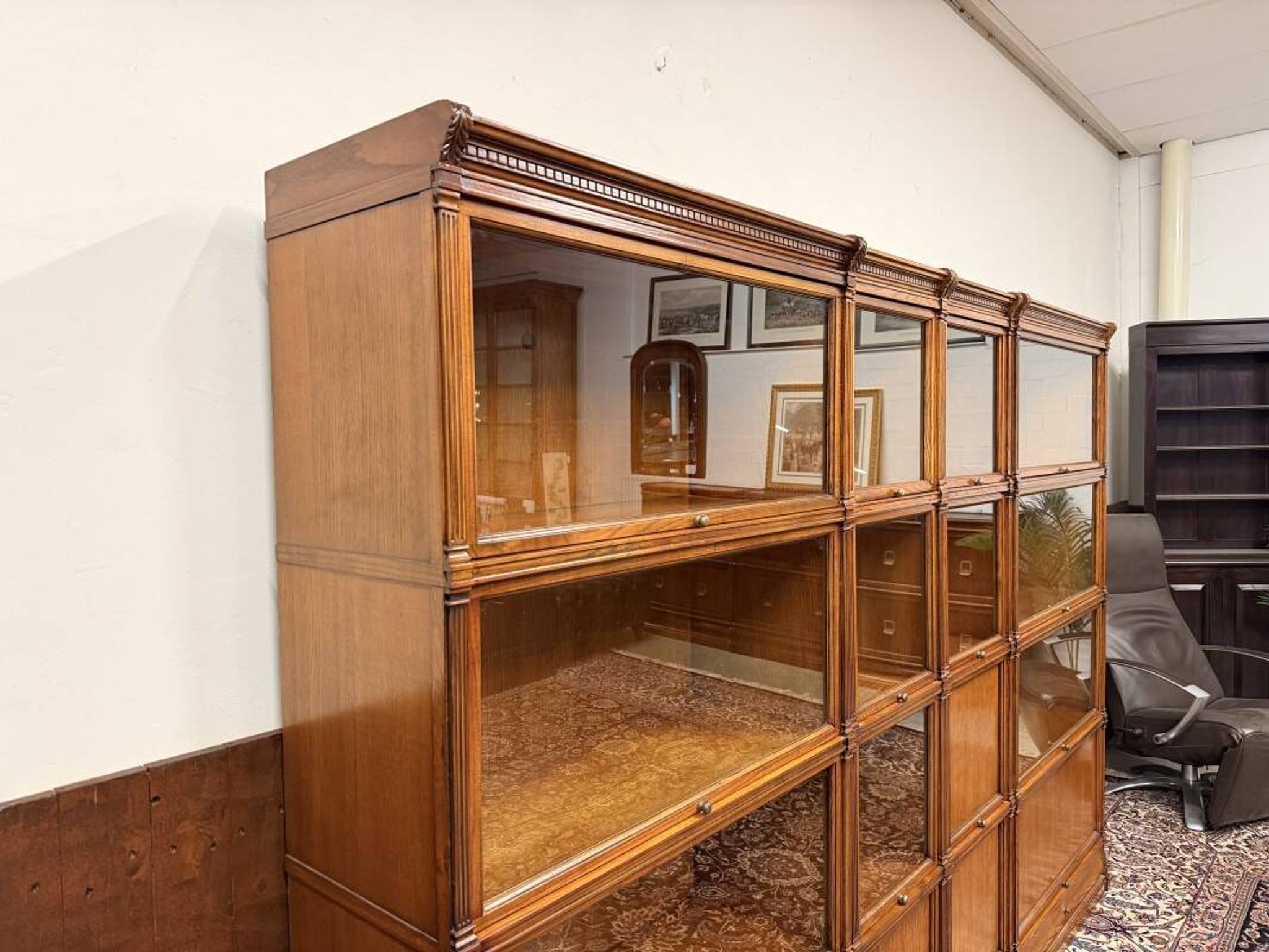 Bibliothèque Ambassador Globe Wernicke originale