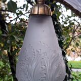 Lustre en laiton Muller frères Luneville 1920/1930