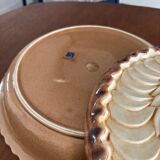 Vintage ceramic pie dish with decorative apple lid