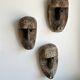 Large Timor mask in patinated wood H:50cm (1)