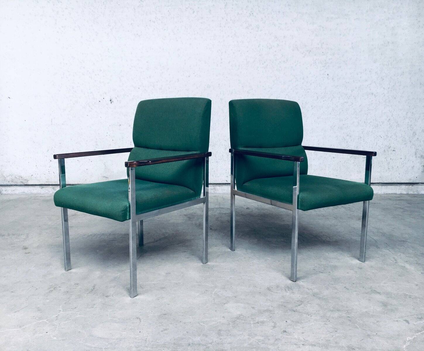 Set of Mid-Century Modern Office Armchairs from Brune, Germany, 1960s