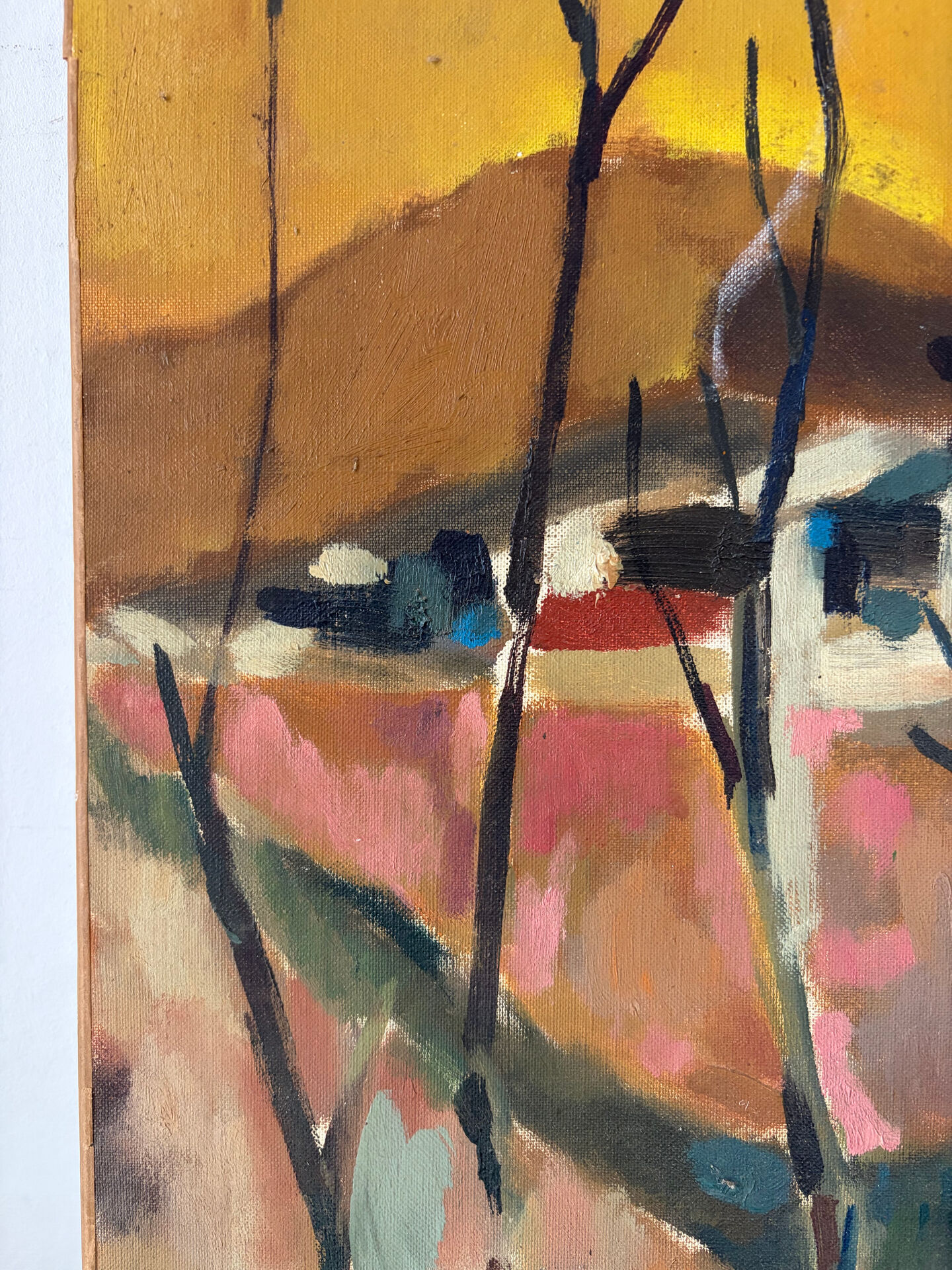 Paysage du sud ouest, huile sur toile