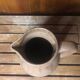 Old Vintage Beige Ceramic Pitcher
