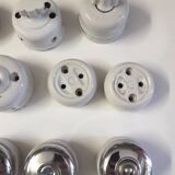 Lot d'anciens interrupteurs et prises porcelaine