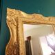 Large gilded wooden mirror