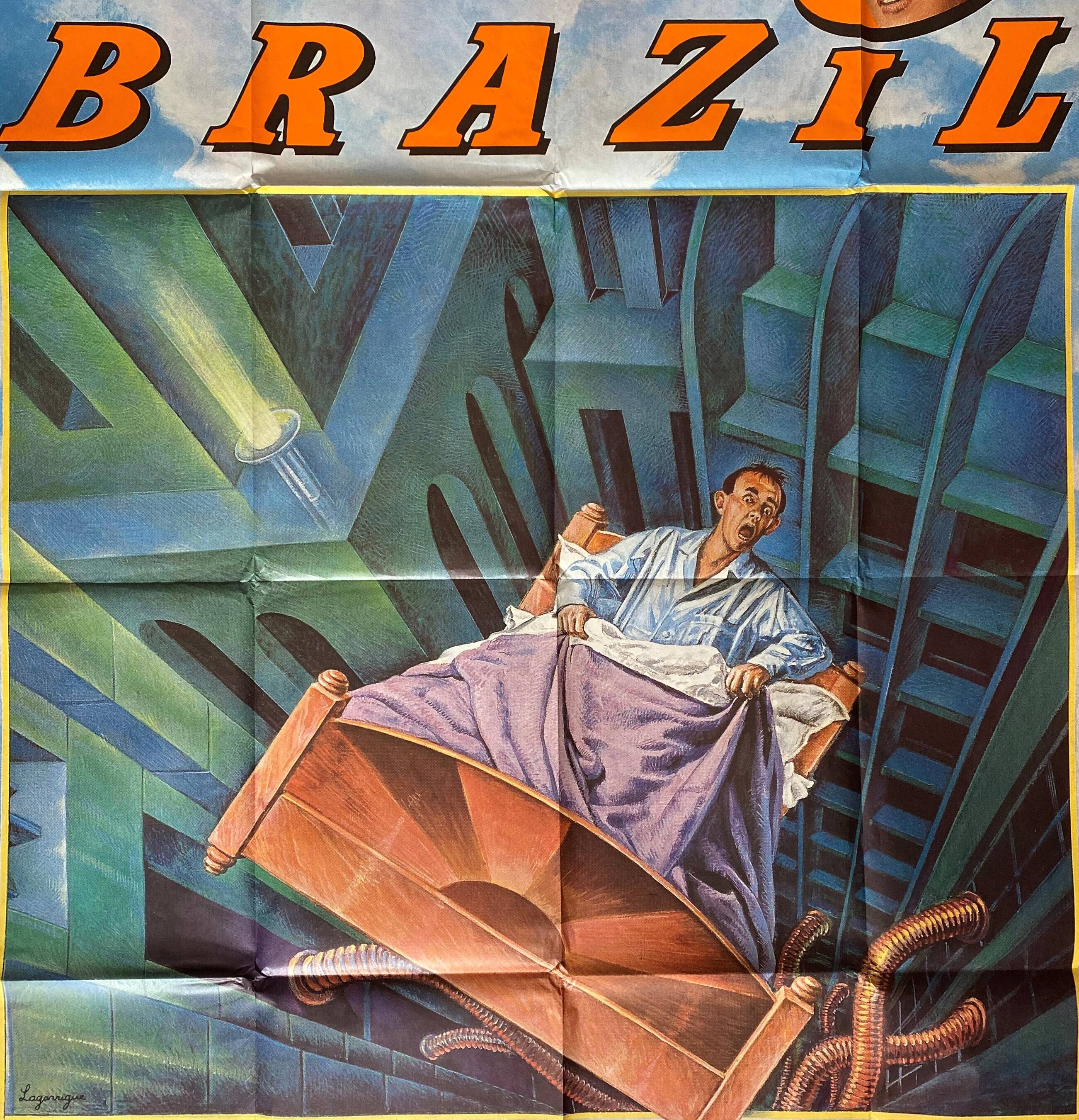 Original cinema poster "Brazil" Terry Gilliam 120x160cm 1985