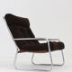 Vintage Space Age chrome armchair by Gillis Lundgren 1970s